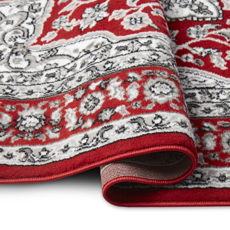 Andover Mills™ Mountview Performance Red/Gray Rug & Reviews Wayfair